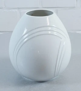 AK Kaiser Porzellan Blumenvase Vase weiß Vintage W. Germany - Picture 1 of 6