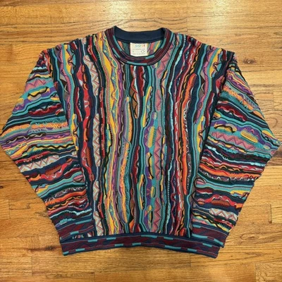 Suéter COOGI malha 3D 100% algodão mercerizado tamanho P masculino multicolorido - Imagem 1 de 4