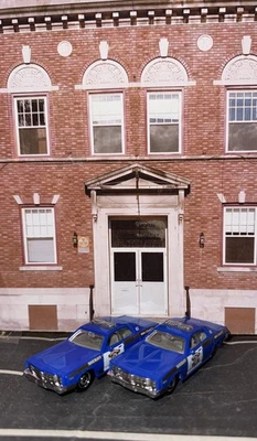 Lot Of 2 Matchbox 1978 Dodge Monaco Police Car MBX County Sheriff NLFFP 1:64 DC - Image 1 of 4