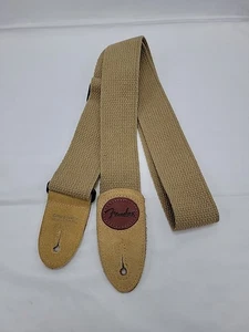 Fender Baumwolle/Leder Gitarrengurt hellbraun - Bild 1 von 5