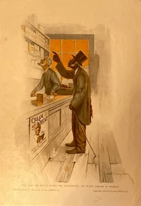 Pubblicità colore crema di grano 1914 molto rara originale. Pubblicità 10 x 14 fantastica - Foto 1 di 7