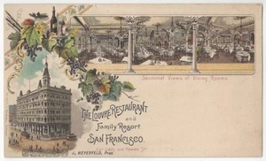 1898 San Francisco, Kalifornien - Künstler illustrierte Werbung - Hotel & Resort - Bild 1 von 2
