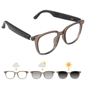 Smart Glasses for Women Men, Bluetooth Glasses with Photochromic Lenses Touch... - Picture 1 of 7