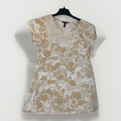 Soma Intimates' Lace Short Sleeve Pajama Top Medium (34 Bust/27 Length) - Image 1 of 4