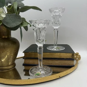 Juego de 2 candelabros de cristal Waterford Lismore - Imagen 1 de 7
