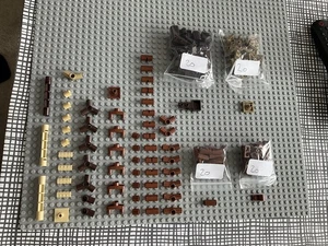 Lego lot genuine Reddish/dark Brown, Light/dark Tan Technic Parts - Picture 1 of 7