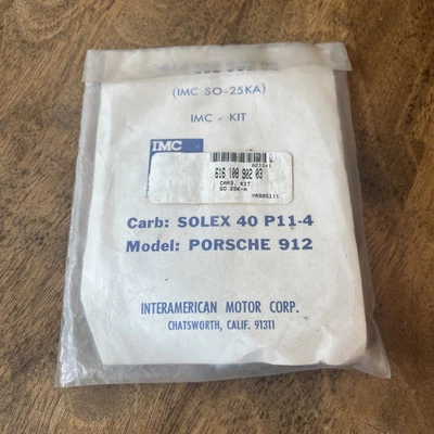 RARE ORIGINAL PORSCHE 912 / SO-25K CARBURETOR TUNE KIT - NEW Foto 1 de 2