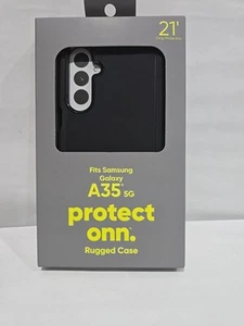 Protect Onn Phone Case Samsung Galaxy A35 5G Rugged Case Black - Picture 1 of 4