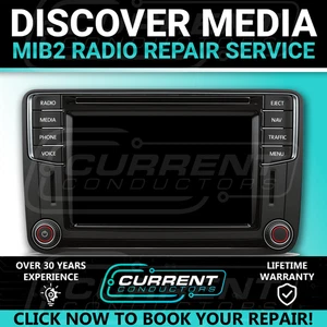 VW SEAT SKODA MIB2 DISCOVER MEDIA TOUCH SCREEN DISPLAY DIGITISER REPAIR SERVICE - Picture 1 of 1