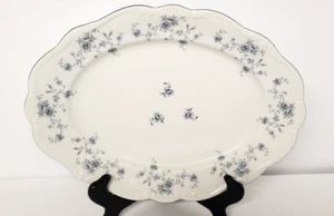 Vintage Johann Haviland Blau Girlande Muster Oval Platte Germany 13" - Bild 1 von 3