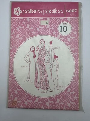 Pattern Pacifica Dress Pattern 3007.  Size 10. Vintage. New In Package - Image 1 of 3