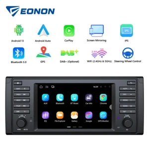 Eonon For BMW E39 E39X7 Android 14 Radio Car Dash GPS Navigation Stereo CarPlay - Picture 1 of 21