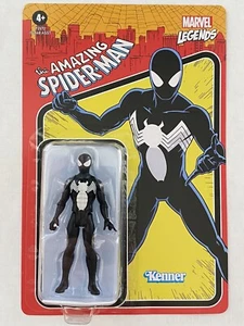 Kenner Retro 2022 Black Suit Spider-Man Symbiont on Unpunched Card - top - Bild 1 von 6