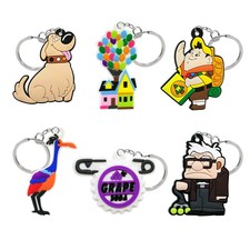 pvc movie dog boy old man house key charm mini figure Ornament keyring keychain