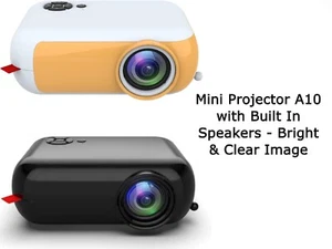 Portable Mini Projector 1080P LED Home Cinema Movie Theater Built-in Speaker - Picture 1 of 20