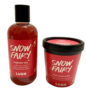 LUSH Snow Fairy Shower Gel 8.4oz & Body Conditioner 7.9 oz - Picture 1 of 3