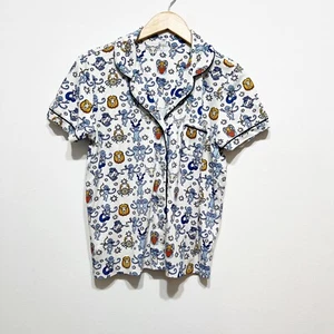 Camisa Top Pijama Salón Estampado Horóscopo Mono Roller Rabbit Escorpio L - Imagen 1 de 4