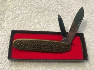 WINCHESTER W 15 1987-1, 2 HOJAS MANGO LATÓN, NUEVO EN CAJA Foto 1 de 4