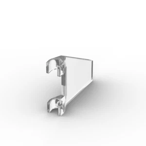 Lego 4x Flagge Dreieck 2x2 flag trapezoid 44676 transparent klar trans-clear - Picture 1 of 1