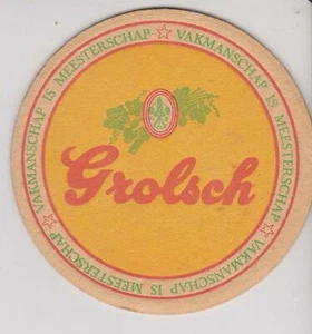 Bierdeckel / Beercoaster / Bierviltje Grolsch vintage - Imagen 1 de 2