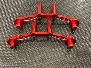 Front & Rear Aluminum Body Post Set  for Arrma Mojave 4s BLX 4x4 Red - Picture 1 of 3