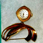 Frey 17 Jewel Gold watch brooch incarbolic Swiss brooch! EXTREMELY Rare!