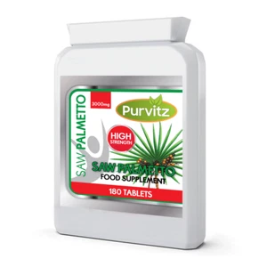 180 Tabletas Saw Palmetto Extracto 3000mg Urinario Próstata Caída Del Cabello - Imagen 1 de 2