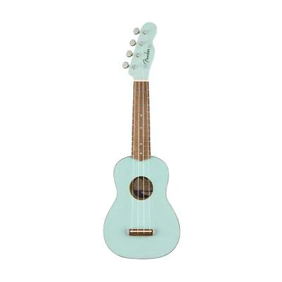 Fender Venice Soprano Ukulele, Walnut FB, Daphne Blue - Image 1 of 4
