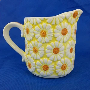Vintage Brinn's Gelb All Over Daisy Milchkännchen T-10 92 Ersatz Retro Schale - Bild 1 von 12