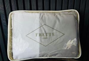 Frette Flying Queen Duvet Cover Grey Cliff / White Made in Italy $1410