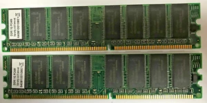 Infineon 2GB (2x1GB) DDR1 HYB25D512800CE-5 6408100108EY  PC400 #R2358 - Bild 1 von 2