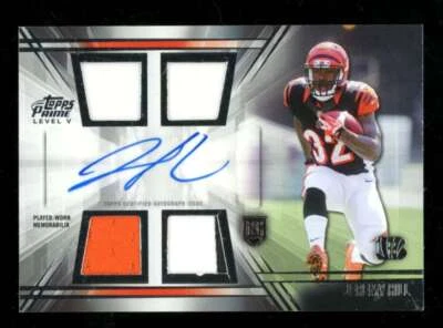 2014 Topps Prime Jeremy Hill Rookie Auto Relic Level 5 #PV-JH Bengals U7191 - Image 1 of 2