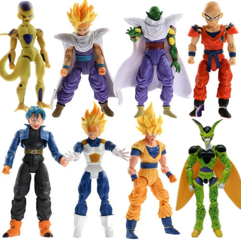 8Pc/Set Dragonball Z Dragon Ball DBZ Joint Movable Figures Toys Boys Gift Cover