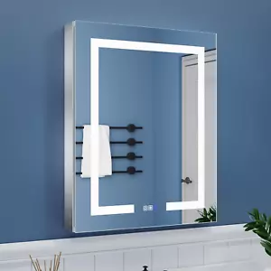 LED Lighted Bathroom Medicine Cabinet with Mirror, 24 X 30 Inch, Recessed or Sur - Picture 1 of 9