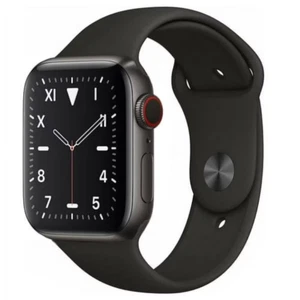 Apple Watch Series 5 - GPS + Cellular 40mm Titanium Space Black - Excellent - Photo 1 sur 1