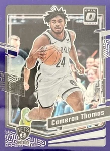 2023-24 Panini Donruss Optic - Purple Prizm #9 Cameron Thomas- Nets - Picture 1 of 2