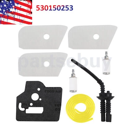 530150253 Air filter For Husqvarna 128L 128CD 128LD 128LDX 124L 125L fuel line - Image 1 of 4