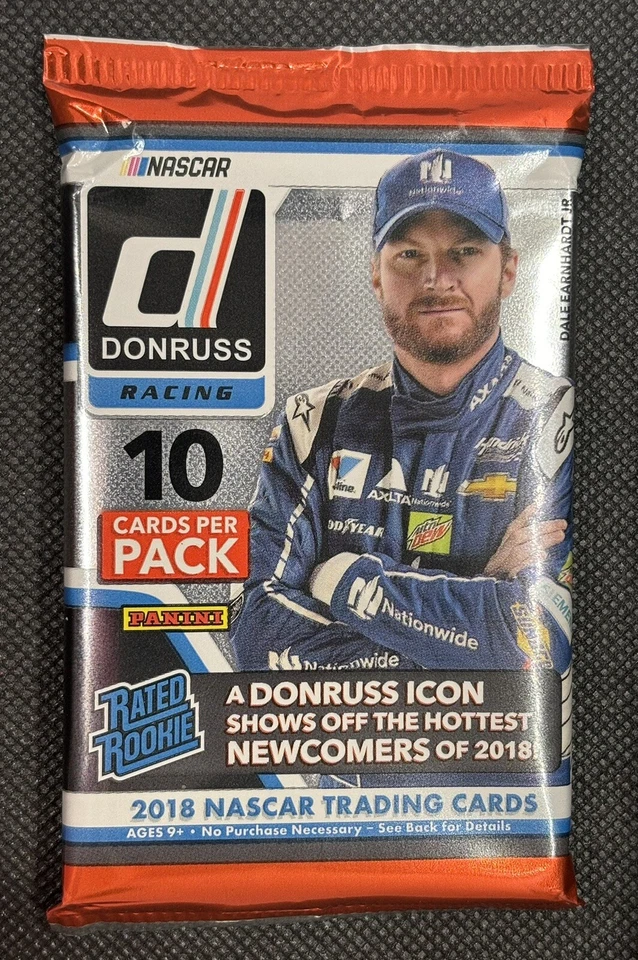 2018 Panini Donruss Racing Nascar Factory Sealed 10 Card Pack Wallace RC? - Image 1 of 1
