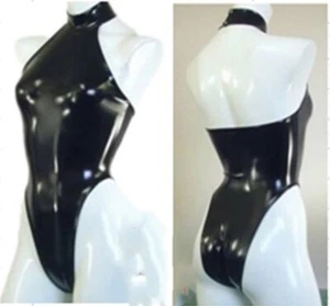 8720 Latex Gummi Gummi Trikot Badeanzug Neckholder maßgeschneiderte Baywatch 0,4 mm Catsui - Bild 1 von 4