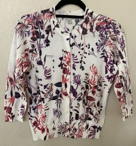 Nuevo cárdigan halógeno manga tres cuartos talla PS venta al por menor $46 - Imagen 1 de 5