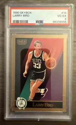 1990-91 NBA Skybox Boston Celtics Ларри Берд #14 PSA 4 - Изображение 1 из 2
