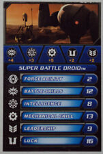 Star Wars Galactic Battle Game Card Super Battle Droid 2010