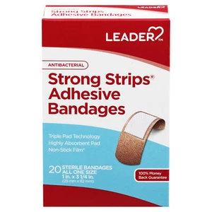 Leader Sheer Adhesive Bandages Comfortable Protection First Aid Assorted 20 ct - Picture 1 of 4
