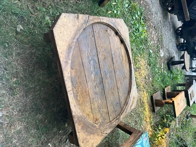 Table ancienne en bois vintage - Photo 1/3