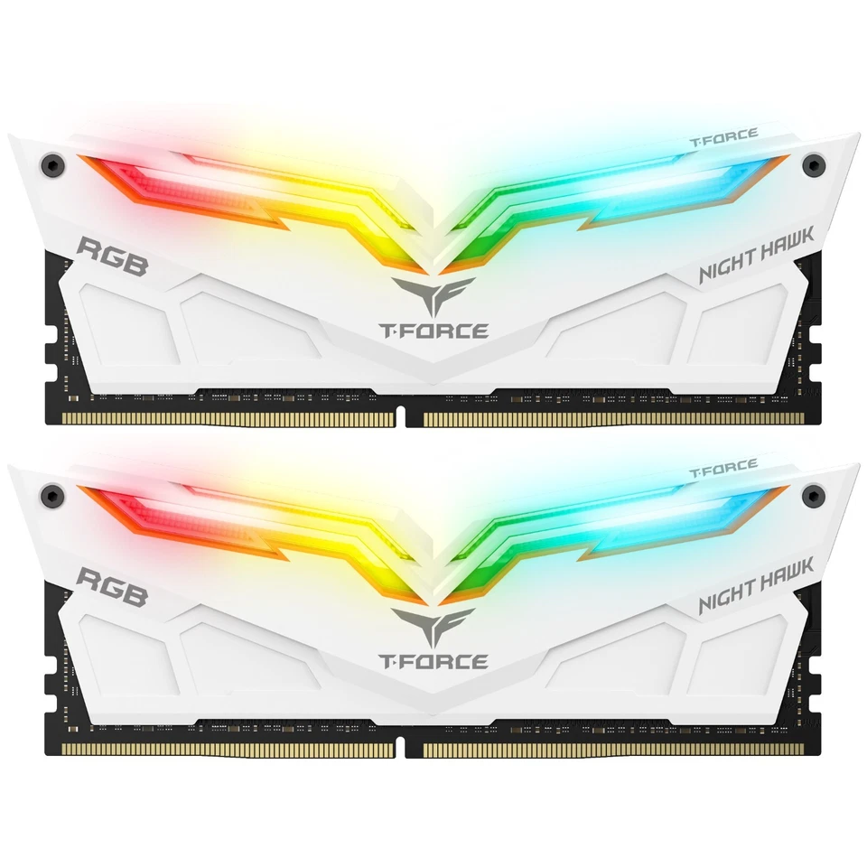 TEAMGROUP Team T-Force Night Hawk RGB DDR4 Gaming Memory, 2 x 8 GB, 3000 Mhz - Image 1 of 1