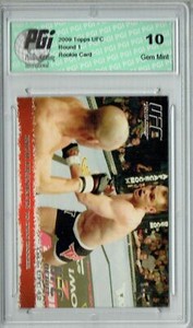 Rich Franklin - Evan Tanner 2009 Topps UFC #14 Silver 1/288 Rookie Card PGI 10