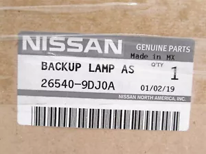 Genuine OEM Nissan 26540-9DJ0A Passenger Tail Lamp Reverse Light 2019-20 Maxima - Picture 1 of 5