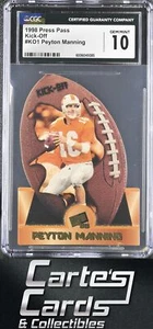 Peyton Manning 1998 Press Pass #KO1 Kick-Off Tennessee Volunteers RC CGC 10 - Picture 1 of 2