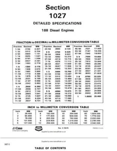 Case IH 580B CK 188 Diesel Engine Workshop Manual Delivered Today - Picture 1 of 4