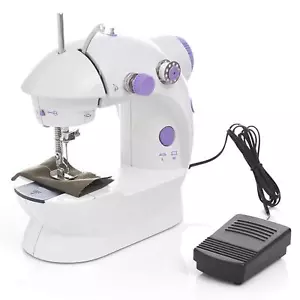 Portable Mini Electric Sewing Machine Multifunctional Desktop Tailor Home Use UK - Picture 1 of 24